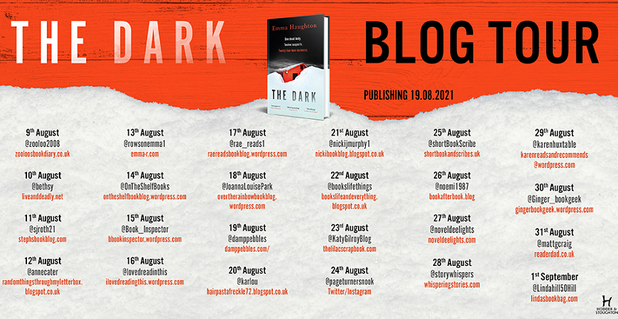 The Dark Blog Tour poster